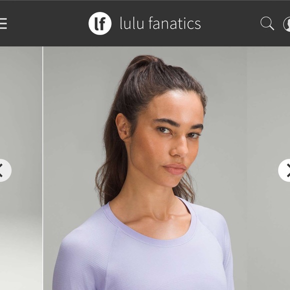 Lululemon Swiftly Tech Long-Sleeve Shirt 2.0 * Race Length, Lilac Smoke, Size 8 - Picture 5 of 9